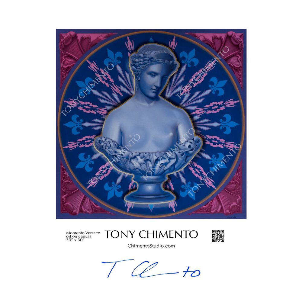 Love Gazes in Sadness Upon the World by Tony Chimento Signed Art Poster 13"x19"